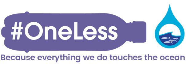 Logo de la ca campagne #OneLess et son slogan « Hello London, Goodbye Ocean Plastic »